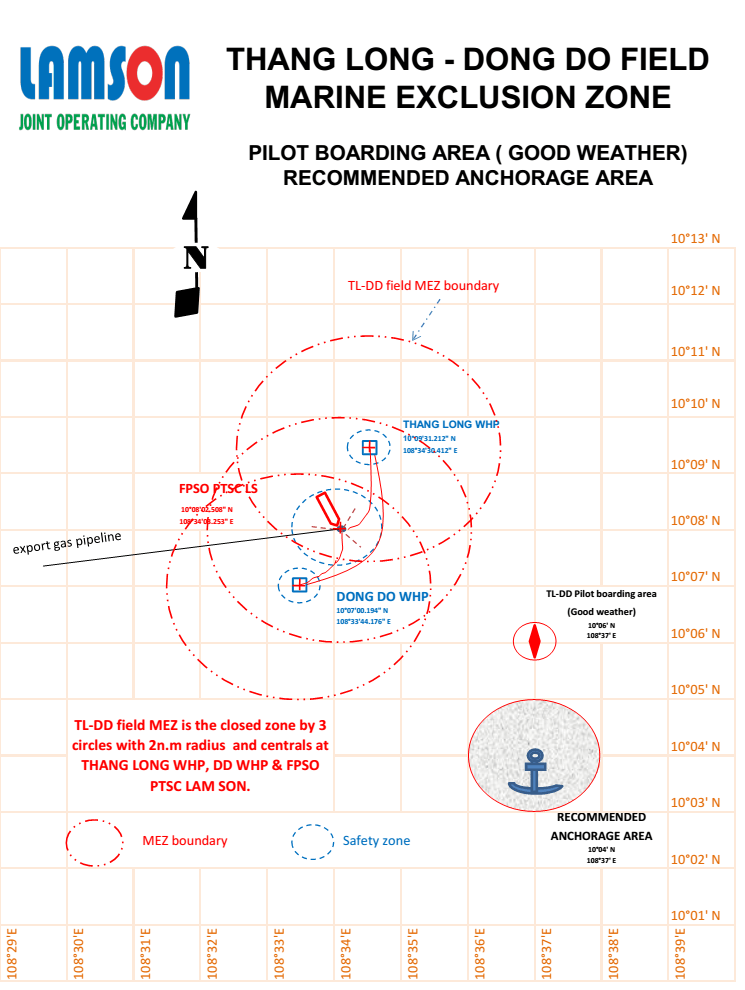 Thang Long - Dong Do Field Marine Exclusion Zone