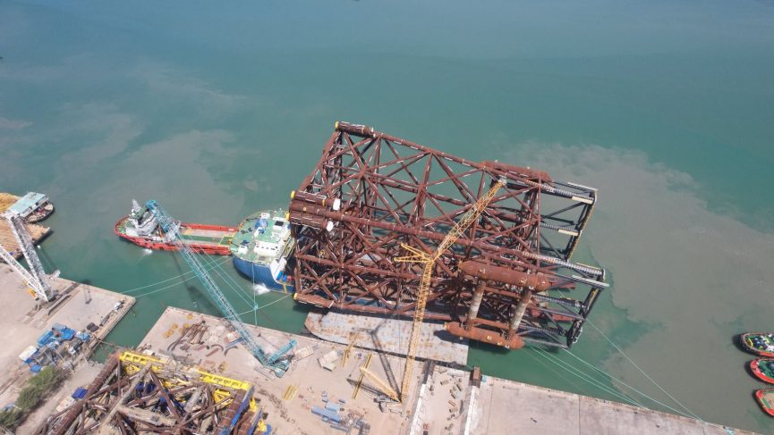 13,000T SHWE Jacket Offshore Transportation in February 2023